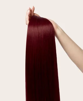 Cherry Red, 20" Seamless Clip-In Hair Extensions, #530 | 180g
