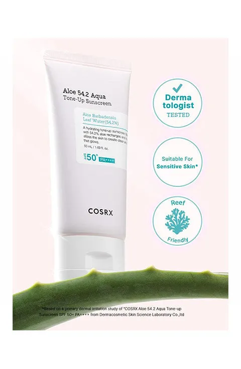 [COSRX] Aloe 54.2 Aqua Tone-up Sunscreen SPF 50  PA    (50mL/1.69fl.oz)
