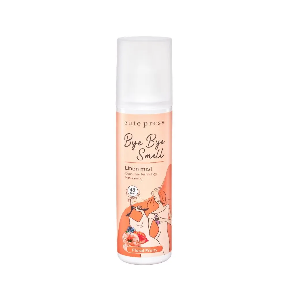 Cute Press Bye Bye Smell Linen Mist 240Ml Floral Fruity (Thai)
