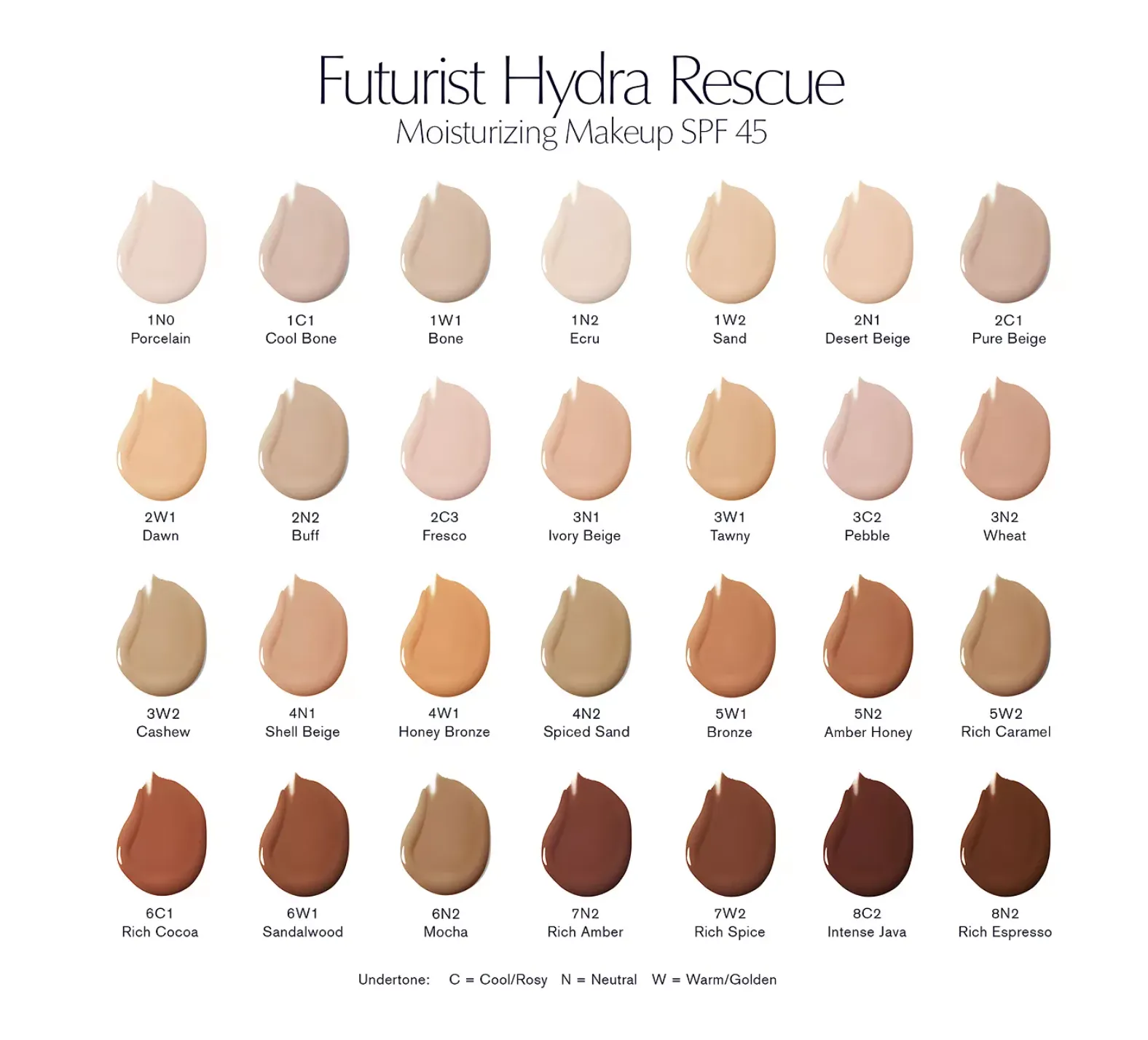 Estée Lauder Futurist Hydra Rescue Moisturizing Foundation SPF 45, 1.2 oz