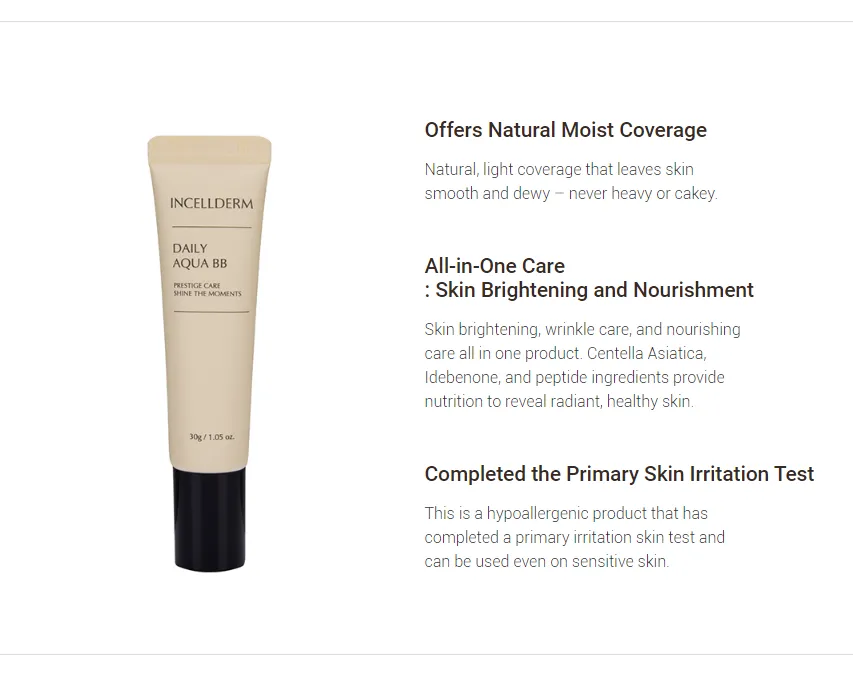 INCELLDERM Daily Aqua BB