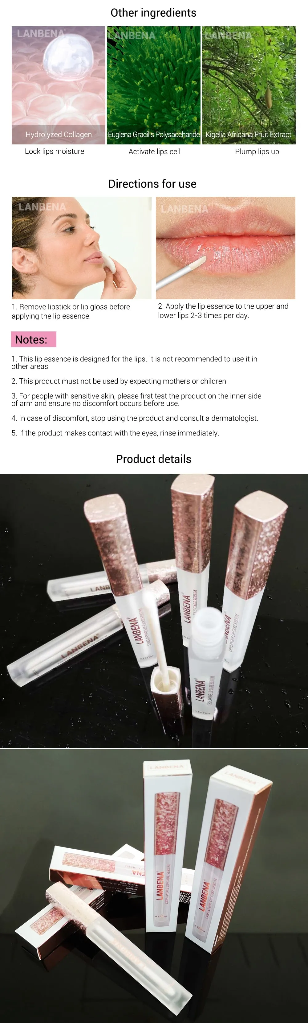 Lip Care Serum Moisturizing Lip Plumper Lip Mask