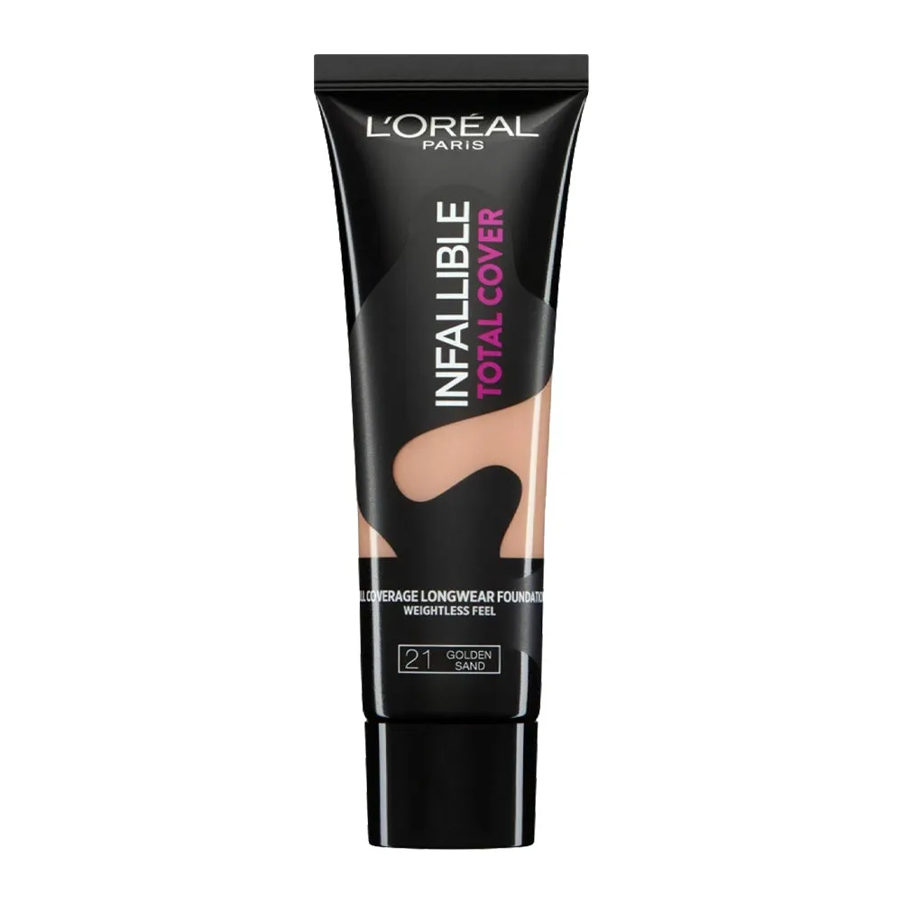 L'Oreal Infallible Total Cover Foundation 35.0g 21 GOLDEN SAND