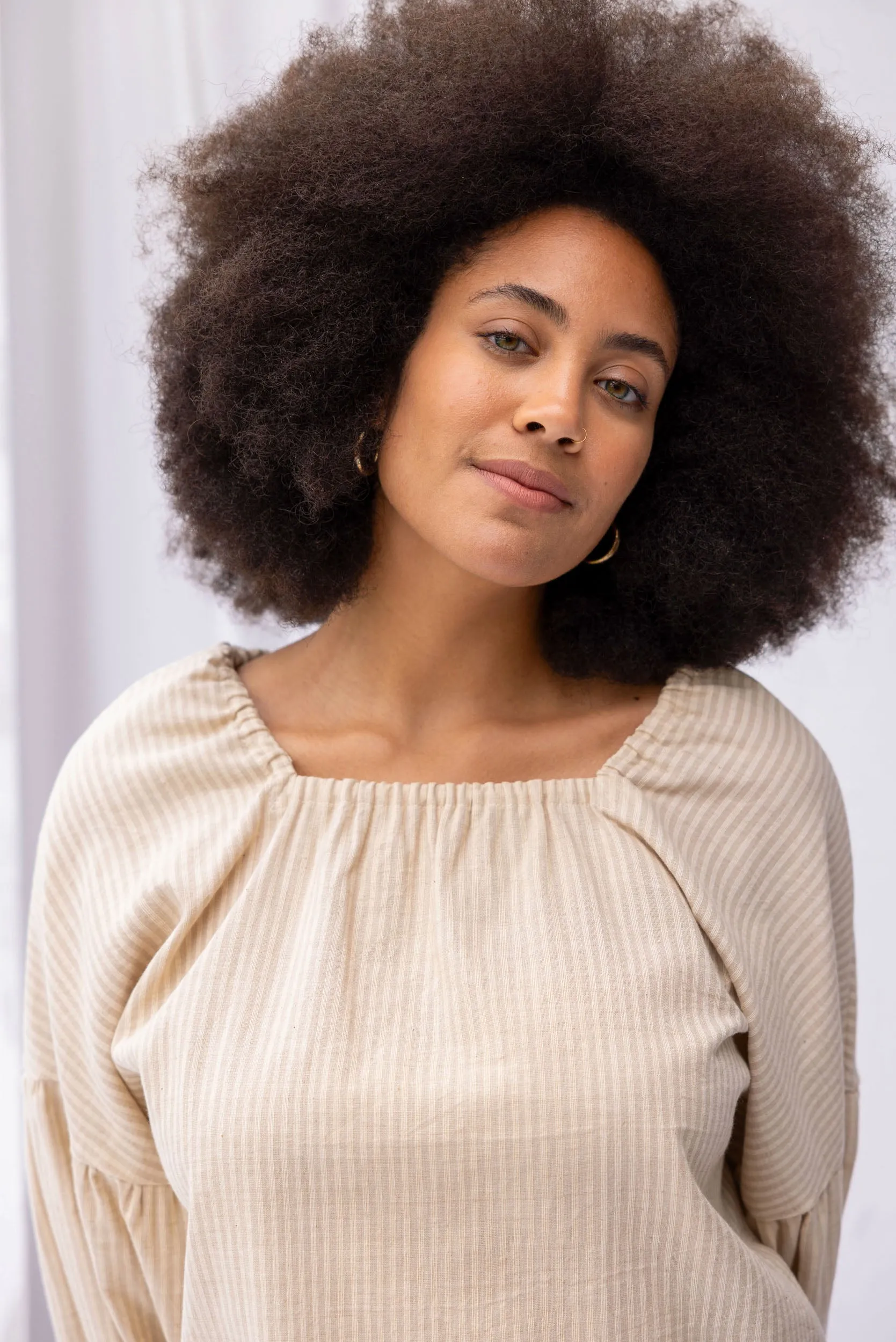 Mahina Top | Cream Stripe