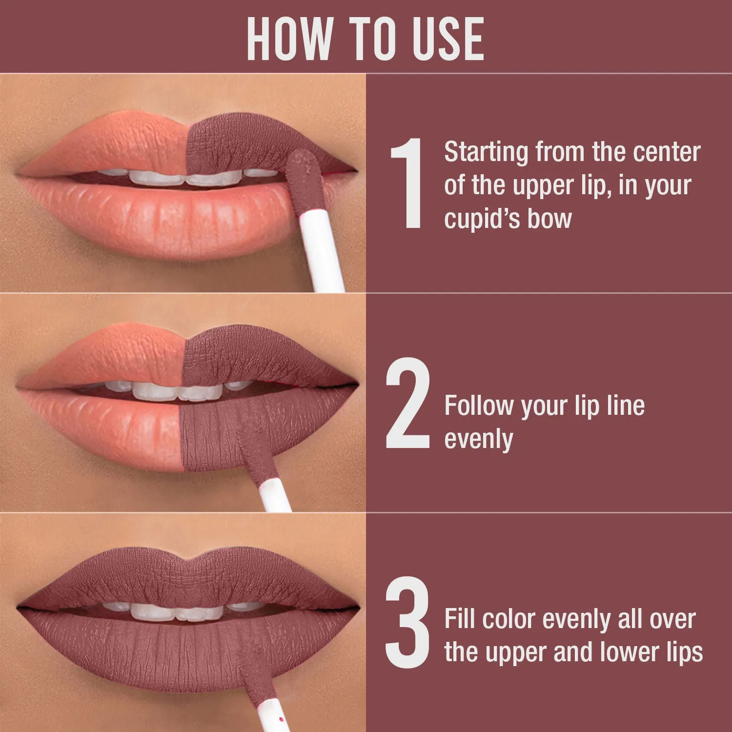 NY Bae Confessions of a Lip-a-holic Liquid Lipstick | Primer   Matte | Nude Brown | Long Lasting- Ladies Night 6 (4.5 ml)