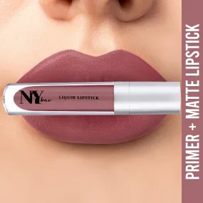NY Bae Confessions of a Lip-a-holic Liquid Lipstick | Primer   Matte | Nude Brown | Long Lasting- Ladies Night 6 (4.5 ml)