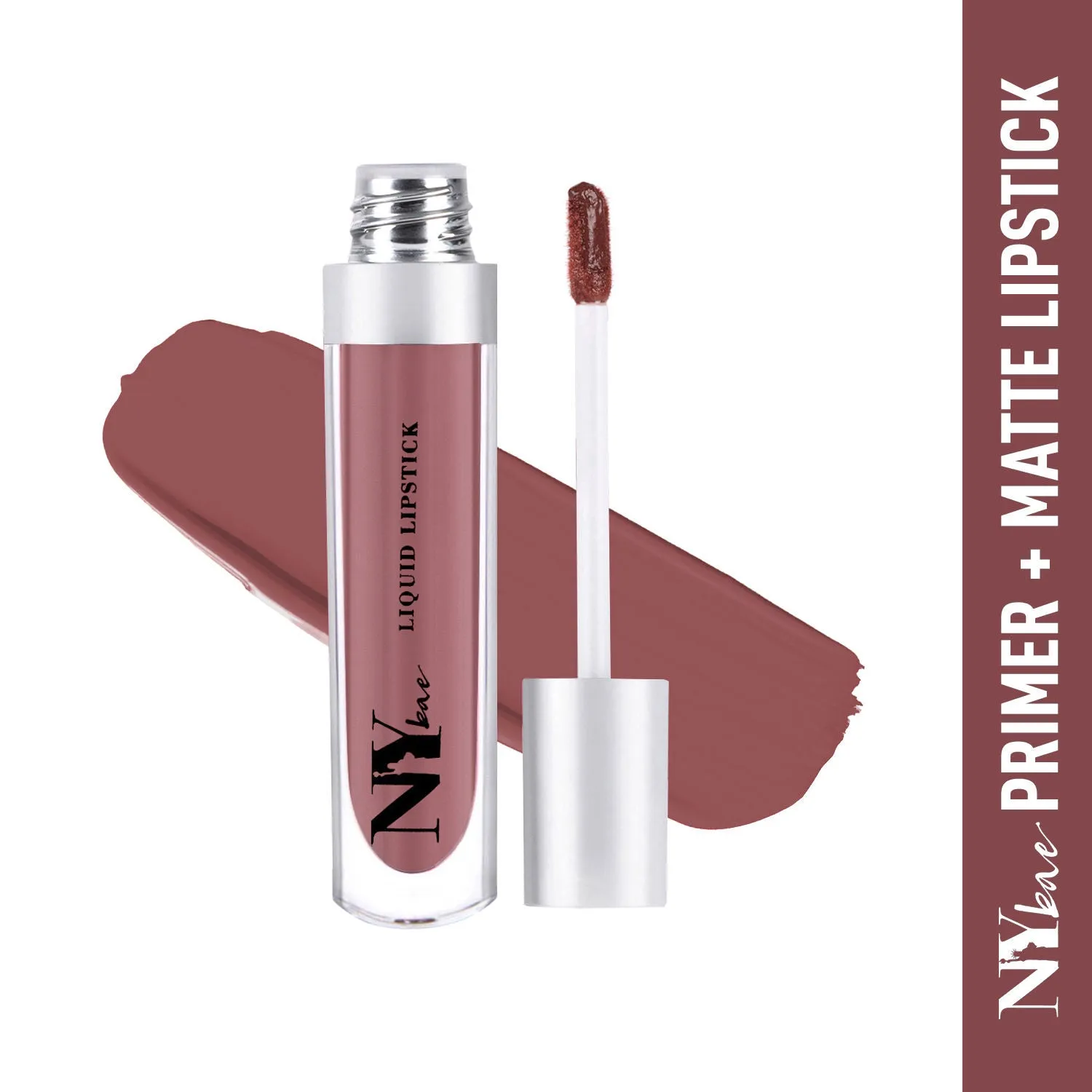 NY Bae Confessions of a Lip-a-holic Liquid Lipstick | Primer   Matte | Nude Brown | Long Lasting- Ladies Night 6 (4.5 ml)