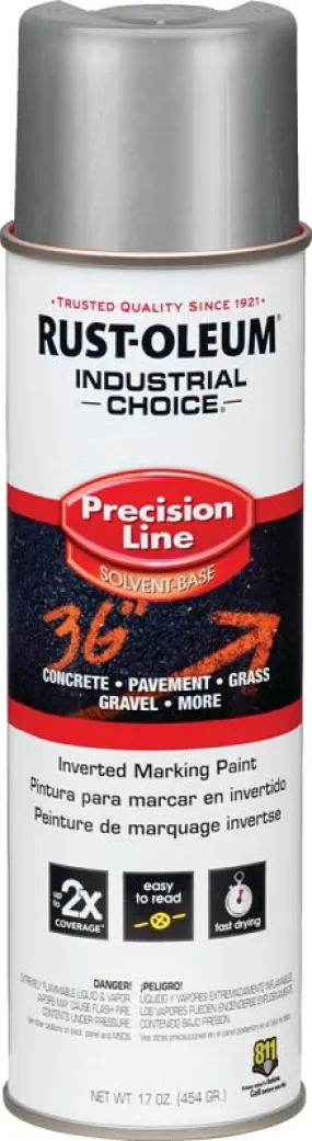 Rust-Oleum 239007 Traffic Marking Paint, Gloss, Silver, 16 oz, Can :CAN: QUANTITY: 1