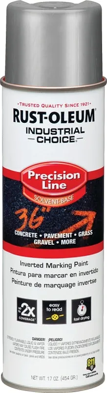 Rust-Oleum 239007 Traffic Marking Paint, Gloss, Silver, 16 oz, Can :CAN: QUANTITY: 1