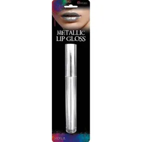 Shimmery Silver Metallic Lip Gloss In Blister Card Packaging