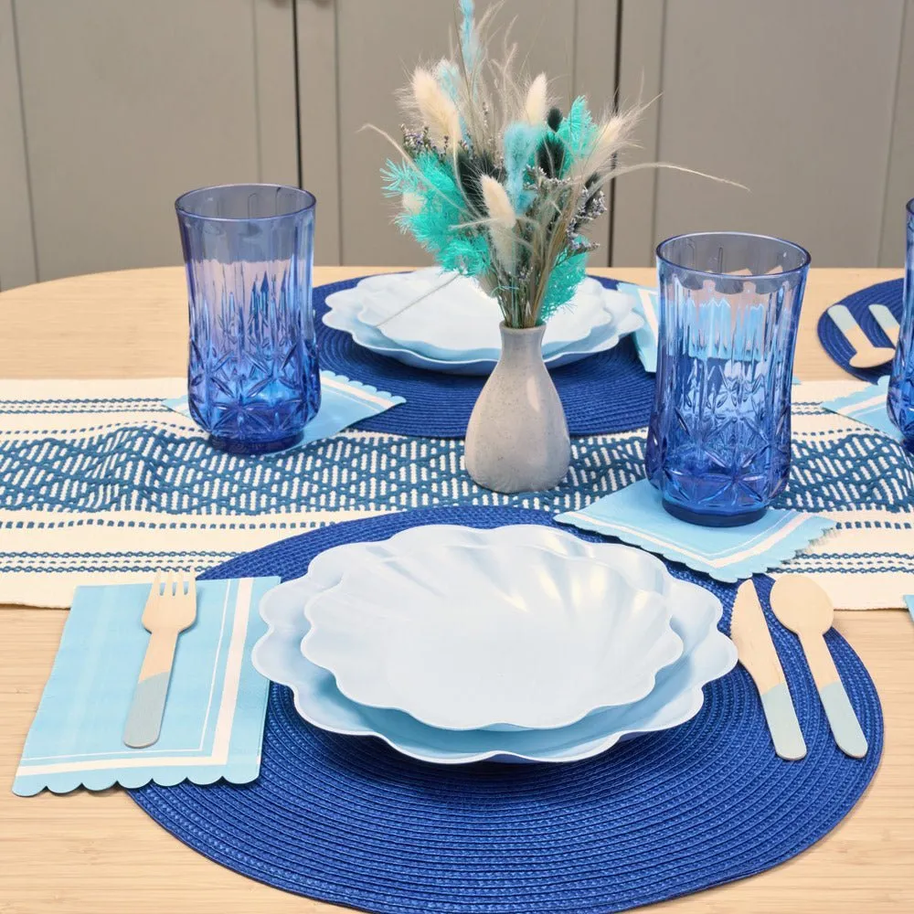 Sky Blue Simply Eco Plates | Set of 8