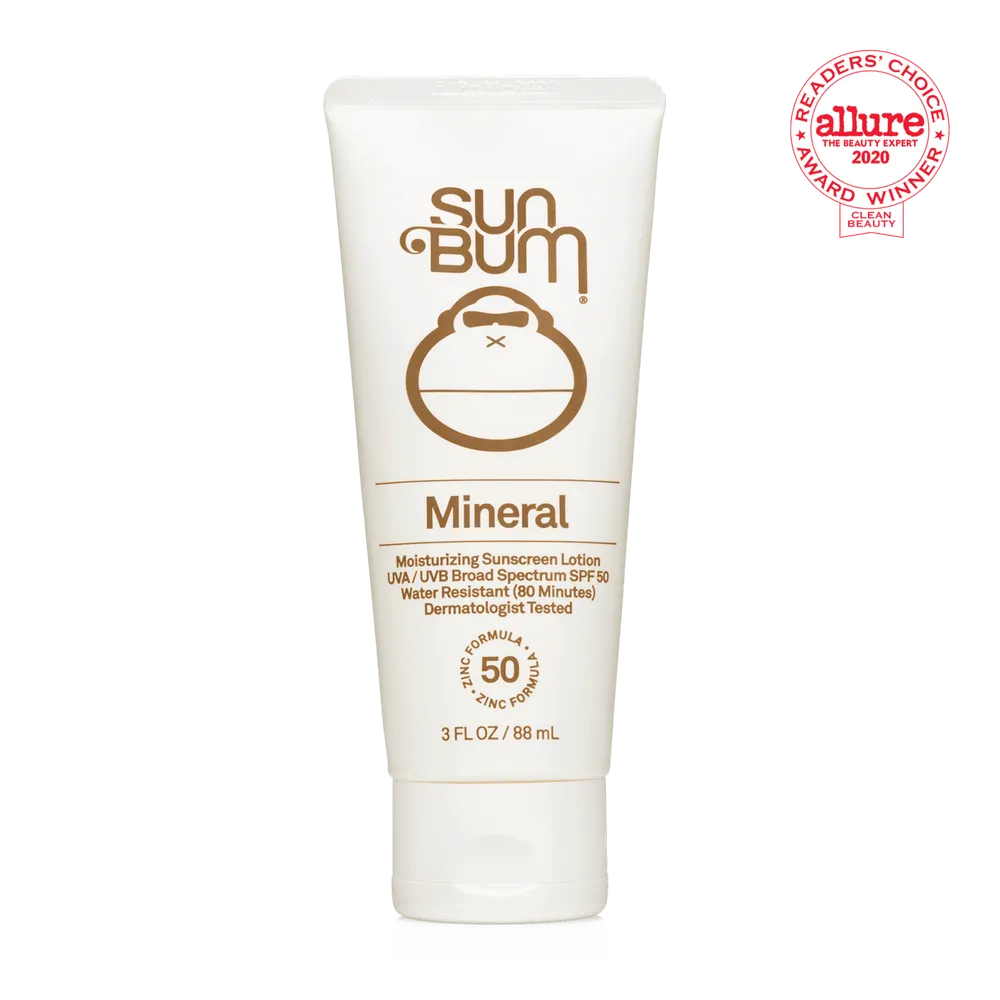 SUN BUM SPF 50 Mineral Sunscreen Lotion 3.0 Ounce