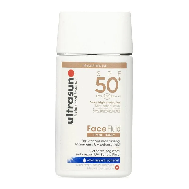 Ultrasun Face Fluid SPF 50  Tinted Honey