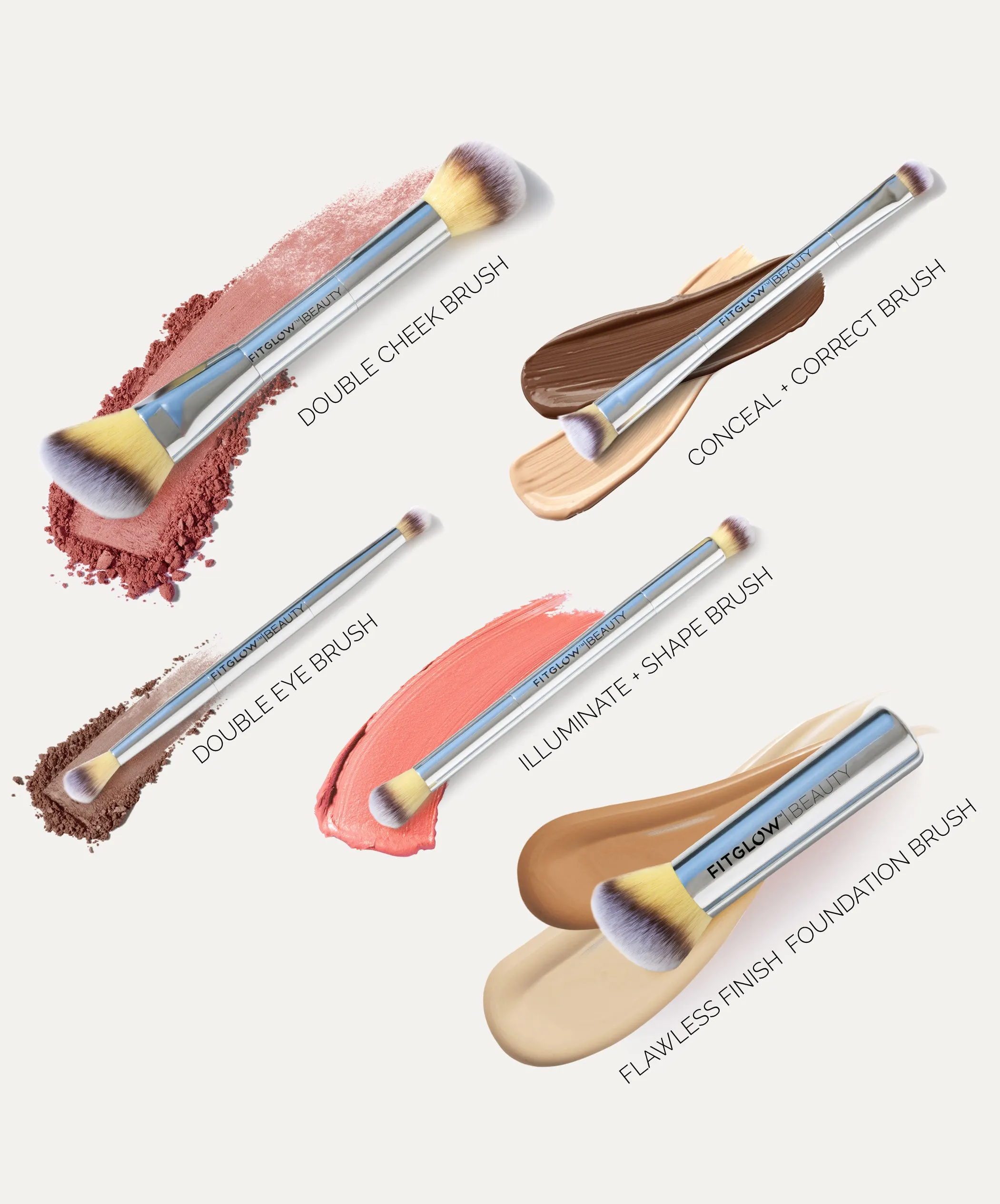 Vegan Teddy Double Cheek Brush